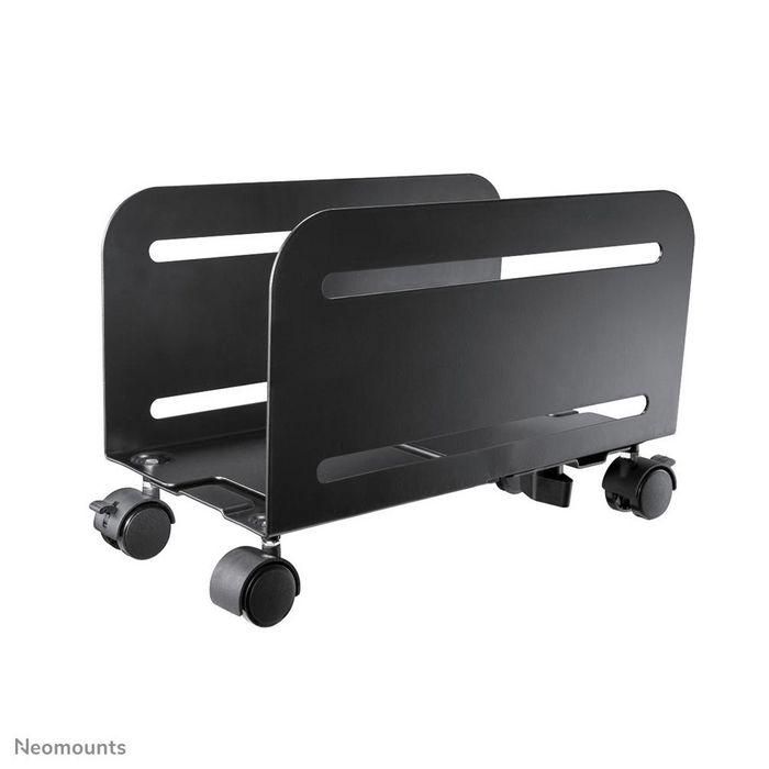 Neomounts CPU-M100Black - Soporte Móvil Ajustable para CPU y Torres PC, Instalación Vertical, Ancho 12-21 cm, con Ruedas Bloqueables - Negro 1