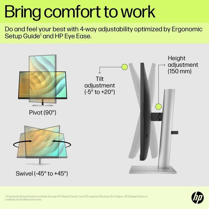 HP E27u G5 QHD USB-C PVC Free Monitor 6 HP E27u G5 QHD USB-C PVC Free Monitor 6