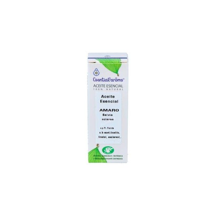 ESENTIAL AROMS Salvia Sclarea Aceite Esencial 10ml - Calmante y Regulador Cutáneo para Sistema Nervioso y Sebo