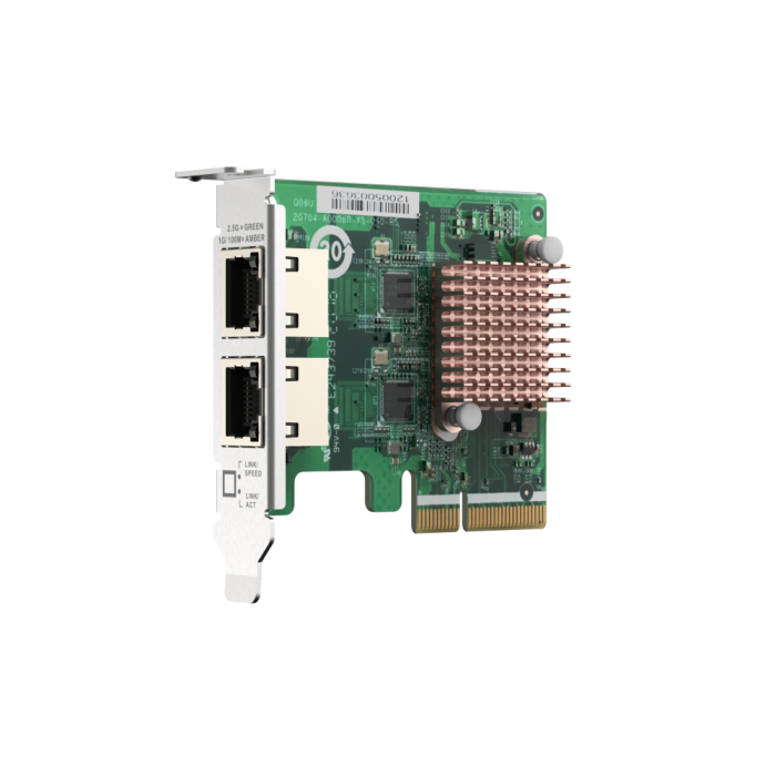 Qnap QXG-2G2T-I225 Tarjeta de Red PCIe Doble Puerto RJ45 2.5 GbE con Controlador Intel I225-LM para NAS/PC 2 Qnap QXG-2G2T-I225 Tarjeta de Red PCIe Doble Puerto RJ45 2.5 GbE con Controlador Intel I225-LM para NAS/PC 2