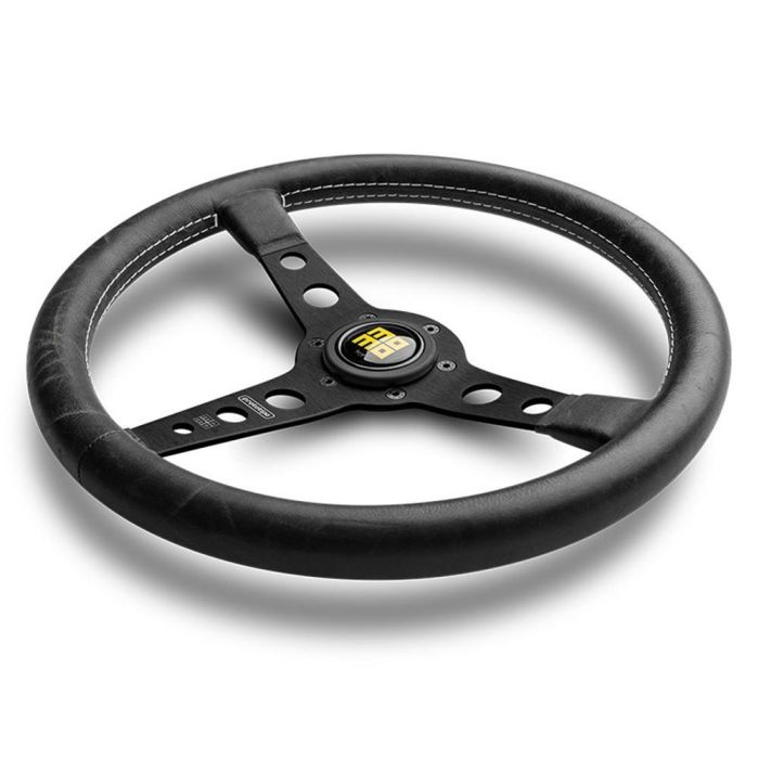 Momo MOMVPROHERIT35BR Volante Prototipo Heritage 350mm Piel Negro Tuning Clásico Tres Radios Antracita 1