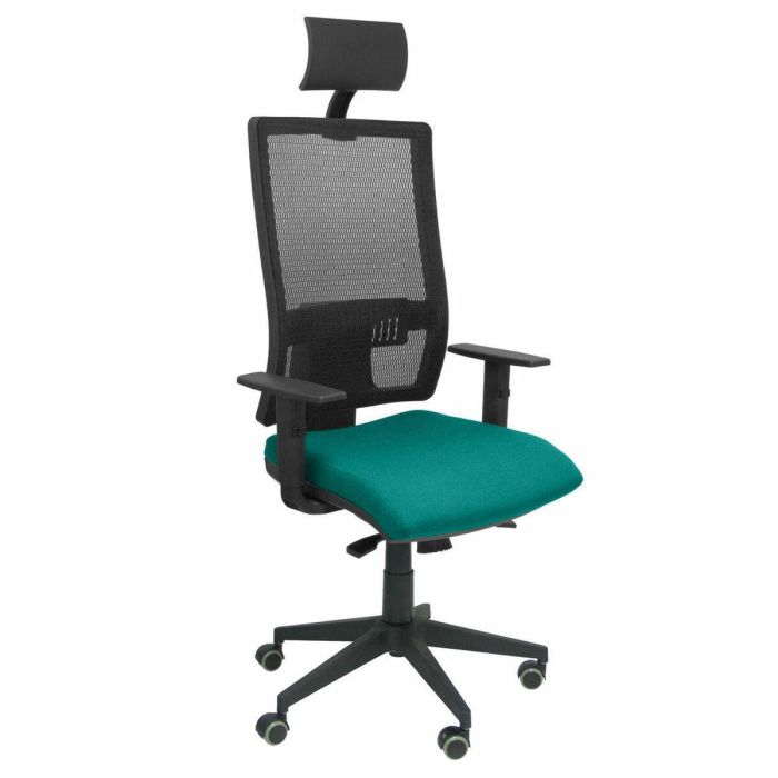 Silla de Oficina con Cabecero Horna bali P&C SBALI39 Turquesa Silla de Oficina con Cabecero Horna bali P&C SBALI39 Turquesa
