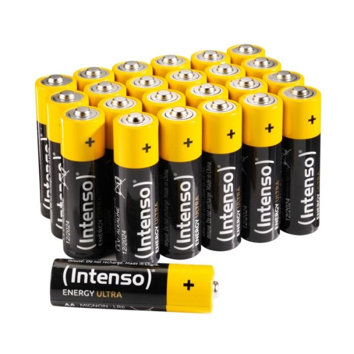 Intenso Pack Pilas Alcalinas Energy Ultra AALR06 Box-24, 24 Uds., AA, 1.5V, 2600 mAh, Sin Mercurio 1 Intenso Pack Pilas Alcalinas Energy Ultra AALR06 Box-24, 24 Uds., AA, 1.5V, 2600 mAh, Sin Mercurio 1