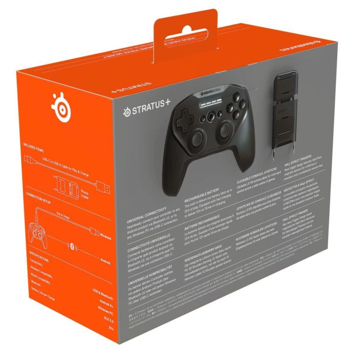 SteelSeries Stratus+ Mando Inalámbrico AUC1717288294433 para Android y Chromebook, Negro 10 SteelSeries Stratus+ Mando Inalámbrico AUC1717288294433 para Android y Chromebook, Negro 10