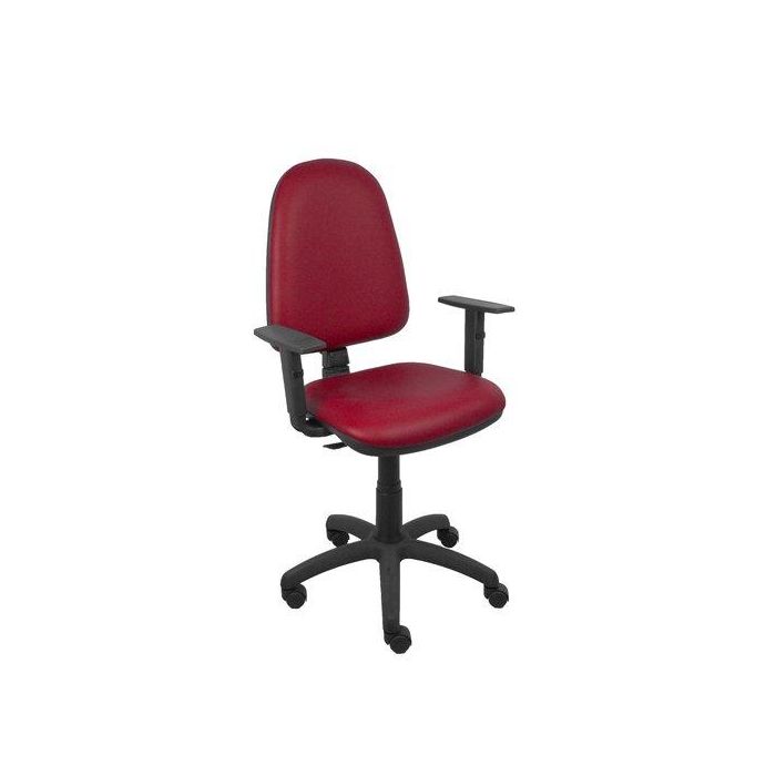 Silla Piqueras Y Crespo Ayna Brazos Regulables Mecanismo Contacto Permanente Con Regulacion De Profundidad Asiento Y Respaldo Tapizado Similpiel Granate