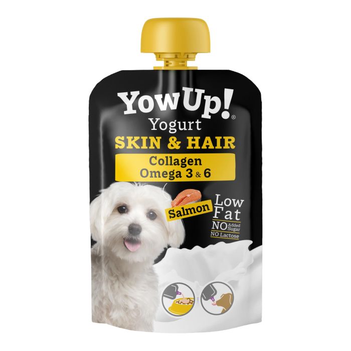 Yowup Suplemento Piel y Pelo Perro con Aceite Salmón, Omega 3, Colágeno y Vitamina E - Pack 3x115 gr 1