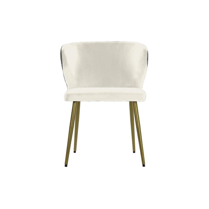 Silla Glam DKD Home Decor Blanco Negro 58 x 78 x 58 cm 4 Silla Glam DKD Home Decor Blanco Negro 58 x 78 x 58 cm 4