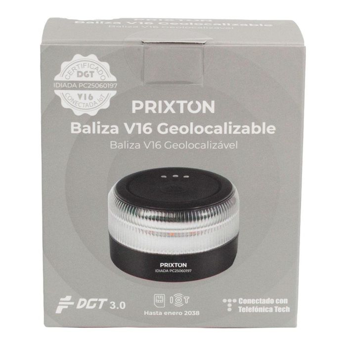Prixton Baliza de Emergencia V16 Homologada Conectada Geolocalizable DGT 3.0 4