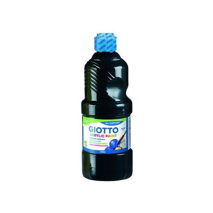 Tempera Acrilica Giotto 500 Ml Negro