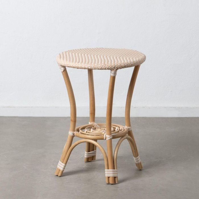Mesa auxiliar 50 x 50 x 67 cm Natural Beige Ratán Mesa auxiliar 50 x 50 x 67 cm Natural Beige Ratán