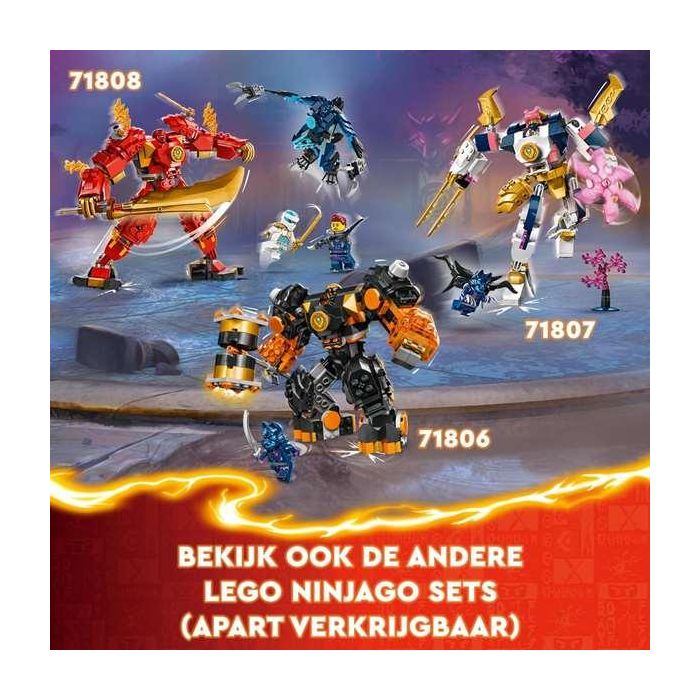 Juego de construccion meca elemental de la tierra de cole lego ninjago 18