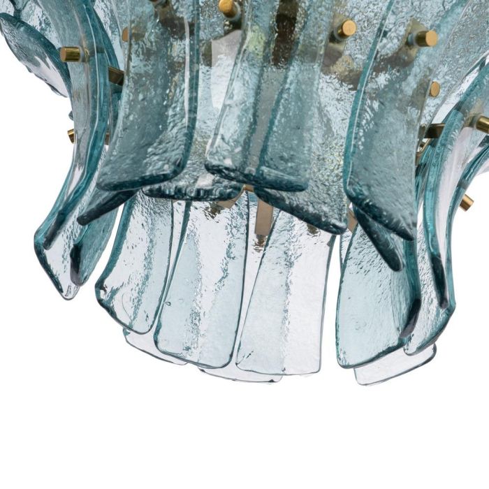 Lámpara Techo Verde Cristal Iluminación 70 X 70 X 56 cm