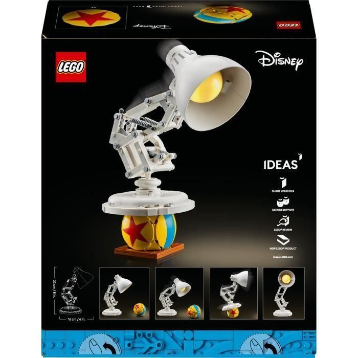LEGO 21357 Ideas Disney Pixar Luxo Jr. Set de Construcción Coleccionable para Adultos y Decoración 5 LEGO 21357 Ideas Disney Pixar Luxo Jr. Set de Construcción Coleccionable para Adultos y Decoración 5