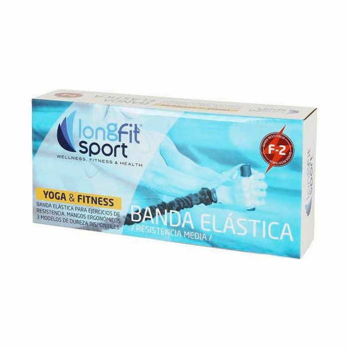 Banda elástica de resistencia LongFit Sport F2 Azul (4 Unidades) 1