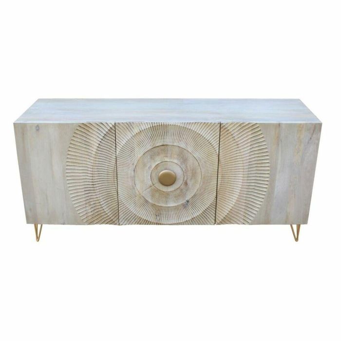 Buffet Colonial DKD Home Decor Blanco Dorado 45 x 75 x 160 cm