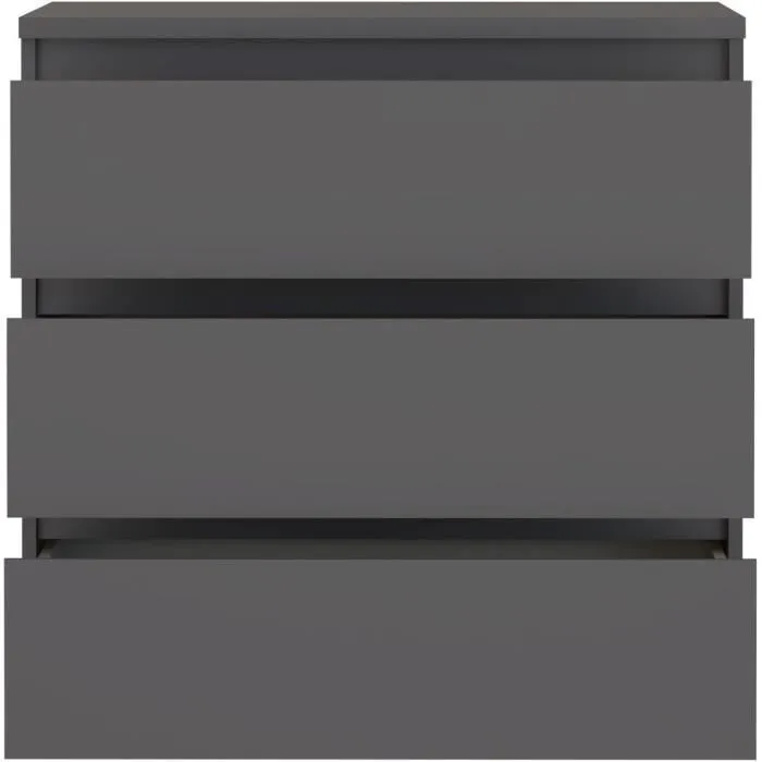 CHELSEA CHELSEA K23U27S Cómoda 3 cajones Antracita 77,2 x 42,2 x 79,9 cm 3