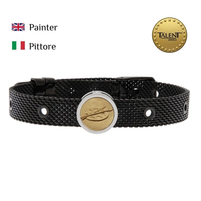 Pulsera Unisex Painter Talent Jewels TJA-3-11-01-2-235 Negro 1 Pulsera Unisex Painter Talent Jewels TJA-3-11-01-2-235 Negro 1