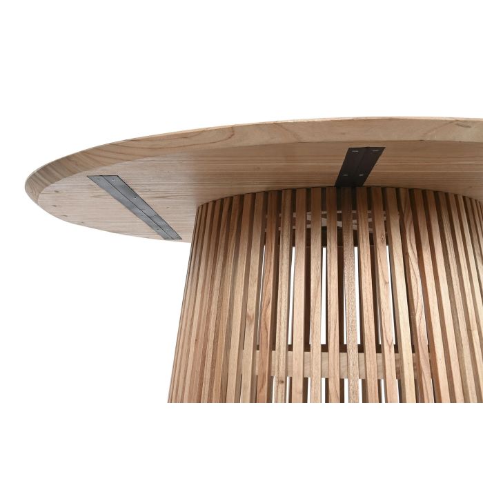 DKD Home Decor Mesa Redonda Comedor Scandi Natural 150x150x77 cm 3