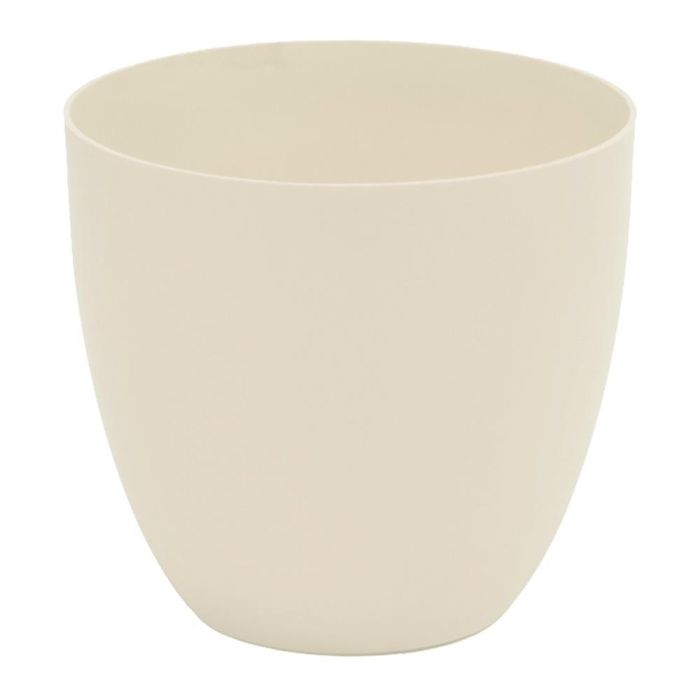 Plastiken Maceta de inyección modelo cuenco Ø18cm color ecru