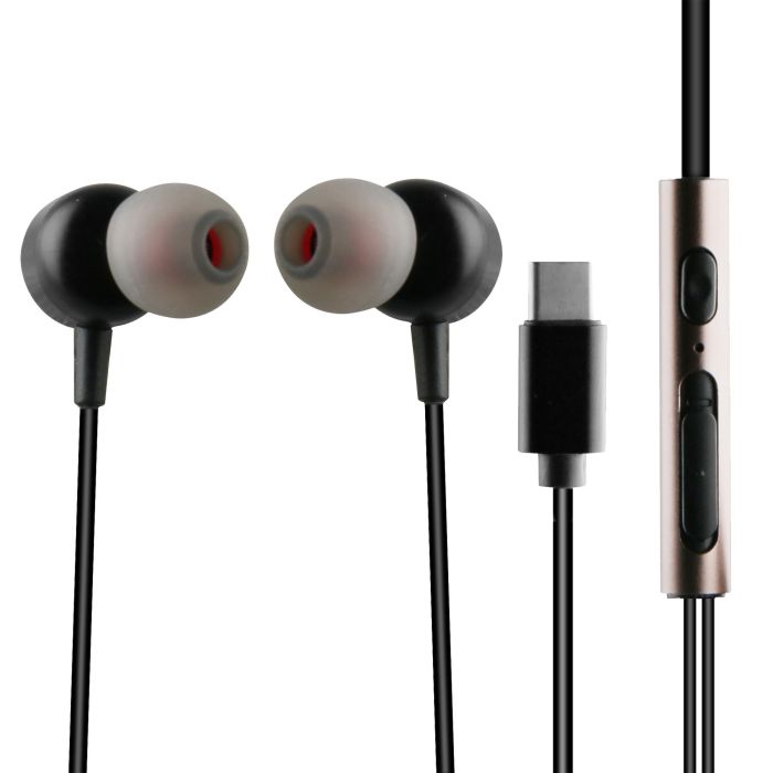 Muvit Auriculares M1C Tipo C con Micrófono y Control de Volumen, Estéreo 0 Muvit Auriculares M1C Tipo C con Micrófono y Control de Volumen, Estéreo 0
