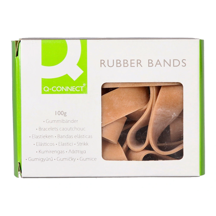 Q-connect Bandas Elásticas Número 12, 100 gr, 120x10 mm 1