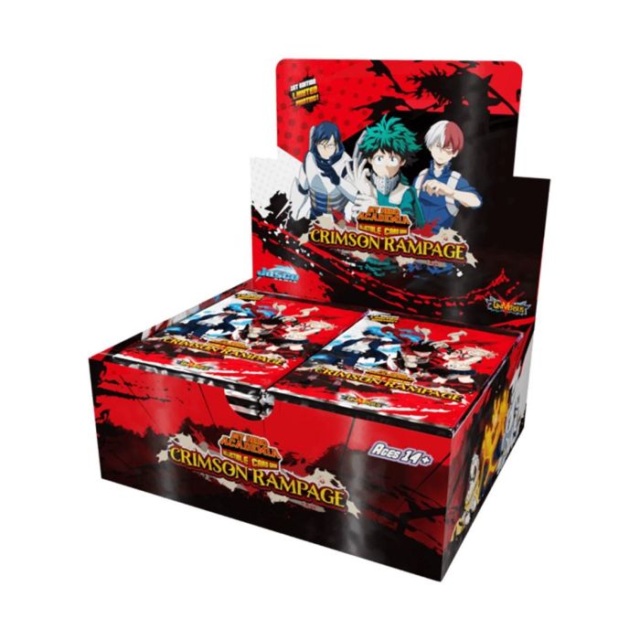 Jasco Games MHA02B Juego Cartas My Hero Academia Booster Crimson Rampage Coleccionable 0 Jasco Games MHA02B Juego Cartas My Hero Academia Booster Crimson Rampage Coleccionable 0