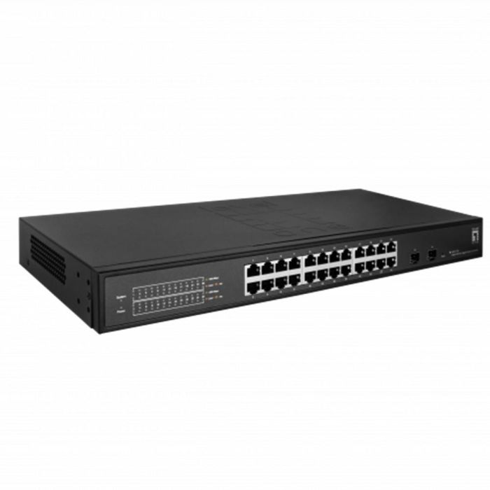 Level one GES-2126 Switch Gigabit Smart Lite 26 Puertos, 24 RJ45 + 2 SFP, VLAN 802.1Q, QoS, Eficiencia Energética 3 Level one GES-2126 Switch Gigabit Smart Lite 26 Puertos, 24 RJ45 + 2 SFP, VLAN 802.1Q, QoS, Eficiencia Energética 3