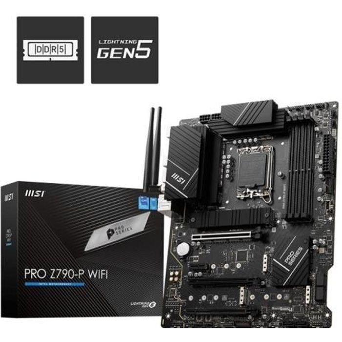 MSI PRO Z790-P WiFi Placa Base, LGA 1700 Intel, DDR5, ATX, Socket 1700, Wi-Fi 6, Bluetooth 5.3