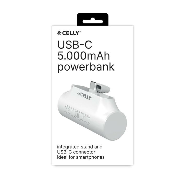 Powerbank Celly PBC5000WH Blanco 5000 mAh 4 Powerbank Celly PBC5000WH Blanco 5000 mAh 4