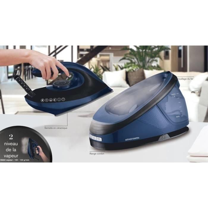 Generador de vapor Arthur Martin AMP2200 - 8 bares - 2800W - 120 g/min - Depósito grande extraíble 1 Generador de vapor Arthur Martin AMP2200 - 8 bares - 2800W - 120 g/min - Depósito grande extraíble 1