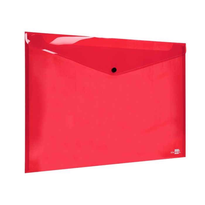 Carpeta Liderpapel Dossier Broche 44243 Polipropileno Din A3 Rojo Translucido 10 unidades 4