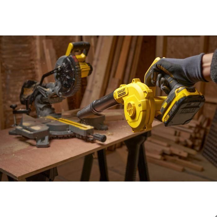 Soplador - STANLEY FATMAX V20 - SFMCBL01B-XJ - 288 km/h - Litio 18V - Sin Batería 4 Soplador - STANLEY FATMAX V20 - SFMCBL01B-XJ - 288 km/h - Litio 18V - Sin Batería 4