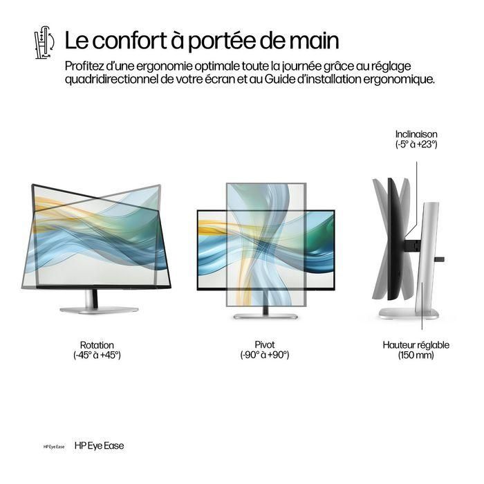 HP 524pu Monitor Series 5 Pro 23.8" FHD USB-C con Power Delivery 100W para PC y Periféricos 12
