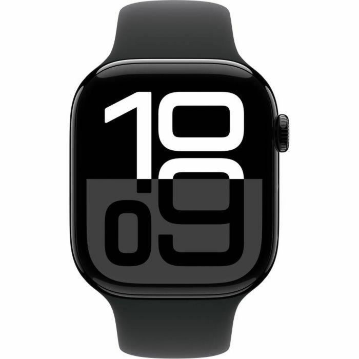 Apple Watch Series 10 GPS 46mm Jet Black Aluminio, Correa Deportiva Negra M/L, 64GB, Resistencia al Agua 5 Apple Watch Series 10 GPS 46mm Jet Black Aluminio, Correa Deportiva Negra M/L, 64GB, Resistencia al Agua 5
