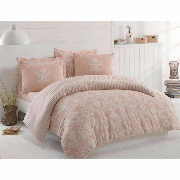 Juego de funda nórdica Beige Cama de 200 3 Piezas 5