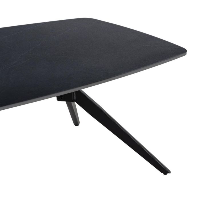 Mesa Centro Negro Piedra Sinterizada 120 X 60 X 42 cm