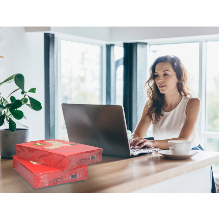 Q-connect Papel Color Din A4 80gr Rojo Intenso Paquete 500 Hojas 6 Q-connect Papel Color Din A4 80gr Rojo Intenso Paquete 500 Hojas 6