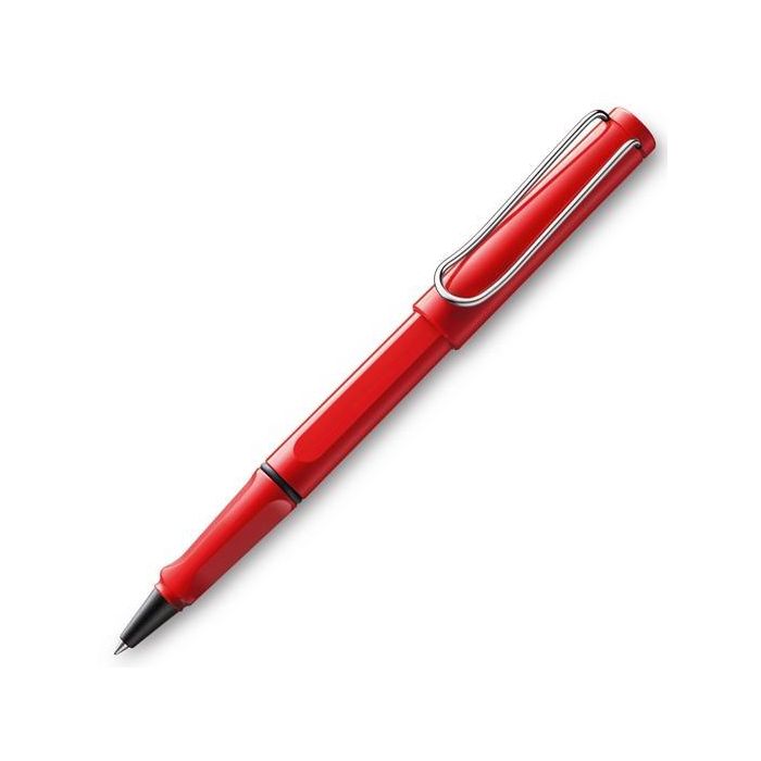 Lamy Roller Ball Safari Red 316M Punta M Tinta Azul Cuerpo Rojo Estuche 1 Ud