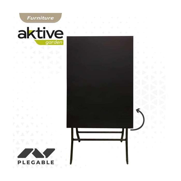 Aktive Mesa Cuadrada Plegable Metal 70x50x70 cm 2
