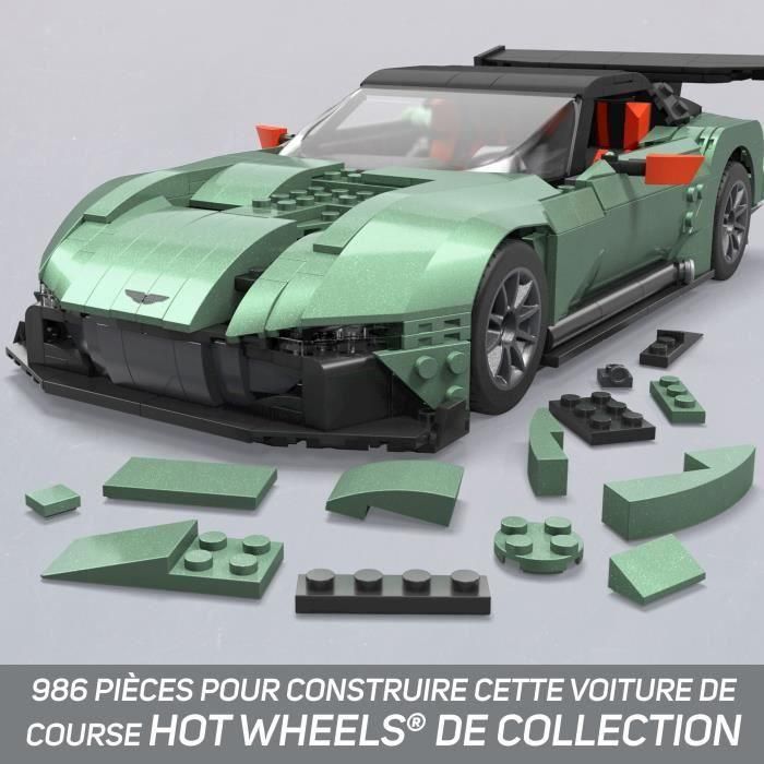 Coche aston martin vulcan hot wheels de construccion con 986 bloques. escala 1:15 1