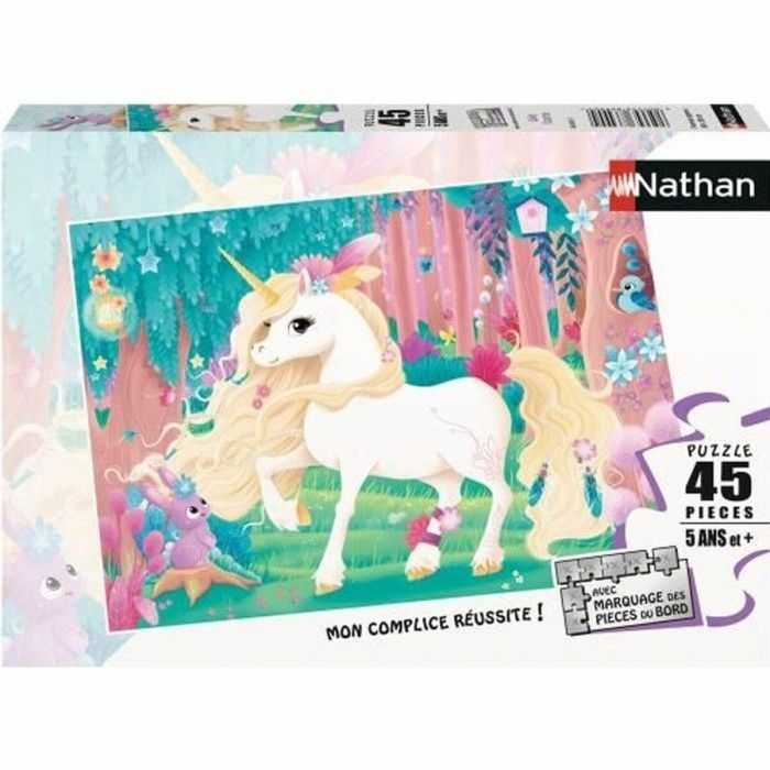 RAVENSBURGER Puzzle Rompecabezas Infantil Temática Unicornio 45 Piezas - Incluye Póster Guía para Niños a partir de 5 años