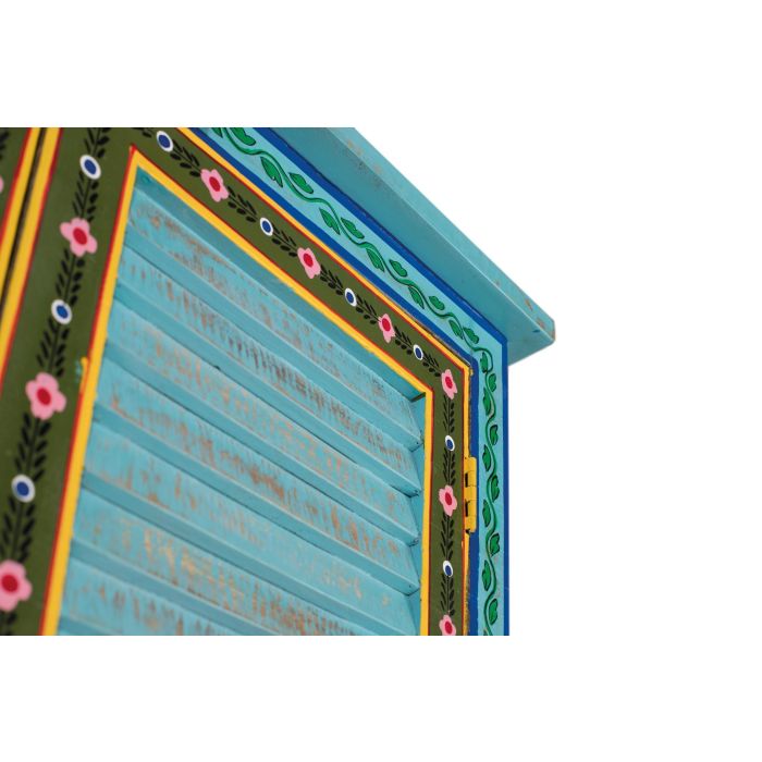 Giner Y Colomer Armario Madera de Mango Azul Arte Artista 2M Alto con Barra de Colgar 4