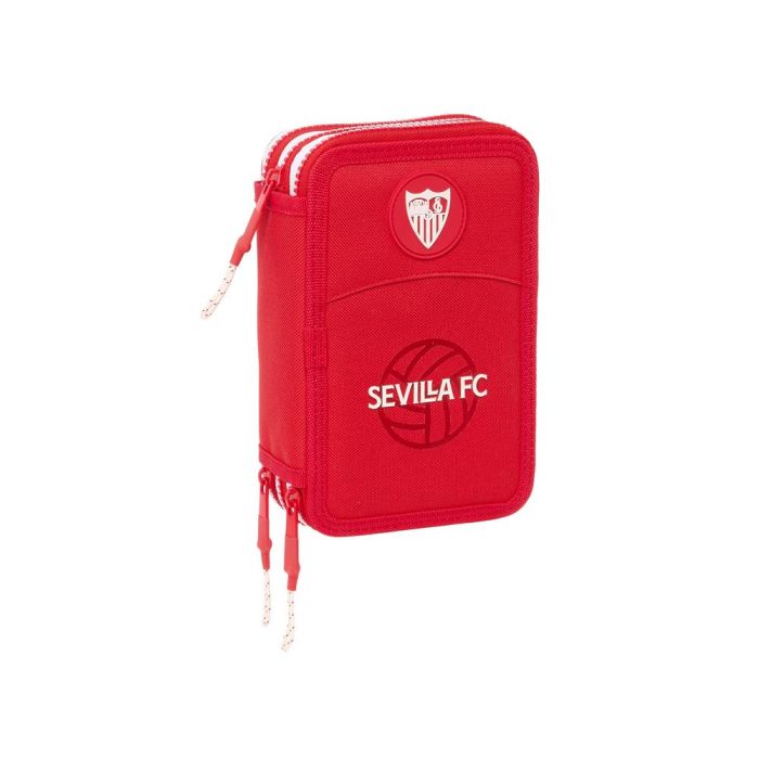 Plumier Escolar Safta Triple 36 Piezas Sevilla F.C. Corporativa 195x125x55 mm