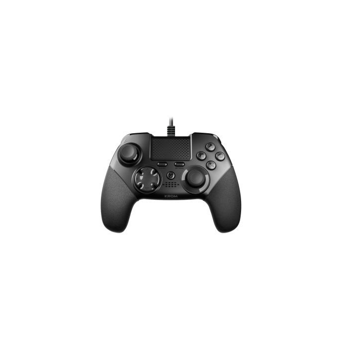 Krom Mando de Juego Kaiser NXKROMKSR, Mando de Juego Competitivo, Inalámbrico, Compatible con PC, PS4, PS3, Conexión USB