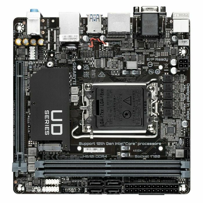 GIGABYTE GIG4719331834562 Placa base H610I DDR4 12 GIGABYTE GIG4719331834562 Placa base H610I DDR4 12