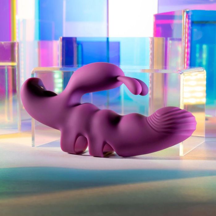 Vibrador Doble Estimulación Evolved Playboy Morado 11 Vibrador Doble Estimulación Evolved Playboy Morado 11
