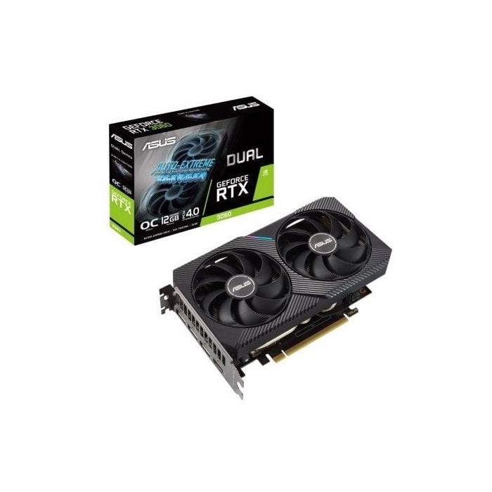 Tarjeta gráfica - ASUS - RTX 3060 - 12GB - GDDR6 - PCIE 4.0 - HDMI / 3 X DP (90YV0GB2 -MNA10) Tarjeta gráfica - ASUS - RTX 3060 - 12GB - GDDR6 - PCIE 4.0 - HDMI / 3 X DP (90YV0GB2 -MNA10)