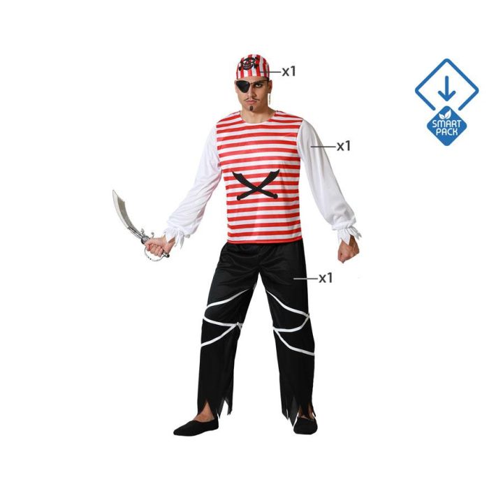 Disfraz Pirata Bucanero Hombre Adulto XS-S Disfraz Pirata Bucanero Hombre Adulto XS-S