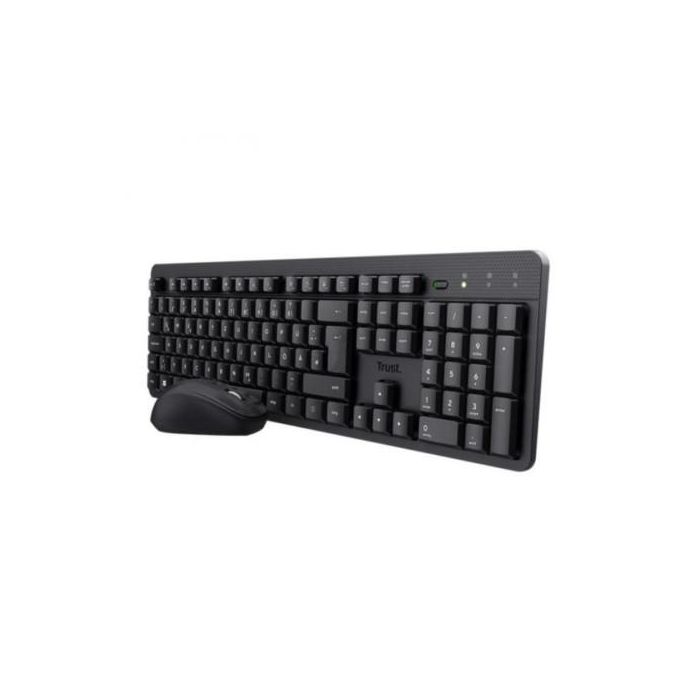 Trust Combo Teclado + Ratón Tkm-360 Inalámbrico 1000Ppp Silencioso Negro
