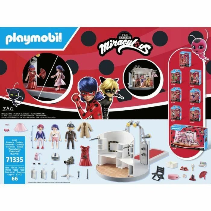 Playmobil Miraculous: Desfile de Moda en París con Marinette y Adrien, Set de Juego para Niños y Niñas con Accesorios de Maquillaje y Vestuario 2